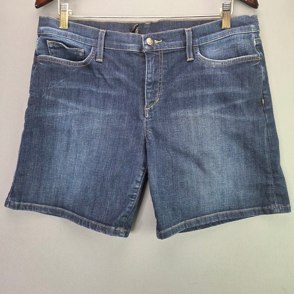 Joe's Jeans Denim Shorts Dark Wash Stretch Size 31 Blue Mid Rise Bermuda 3861
